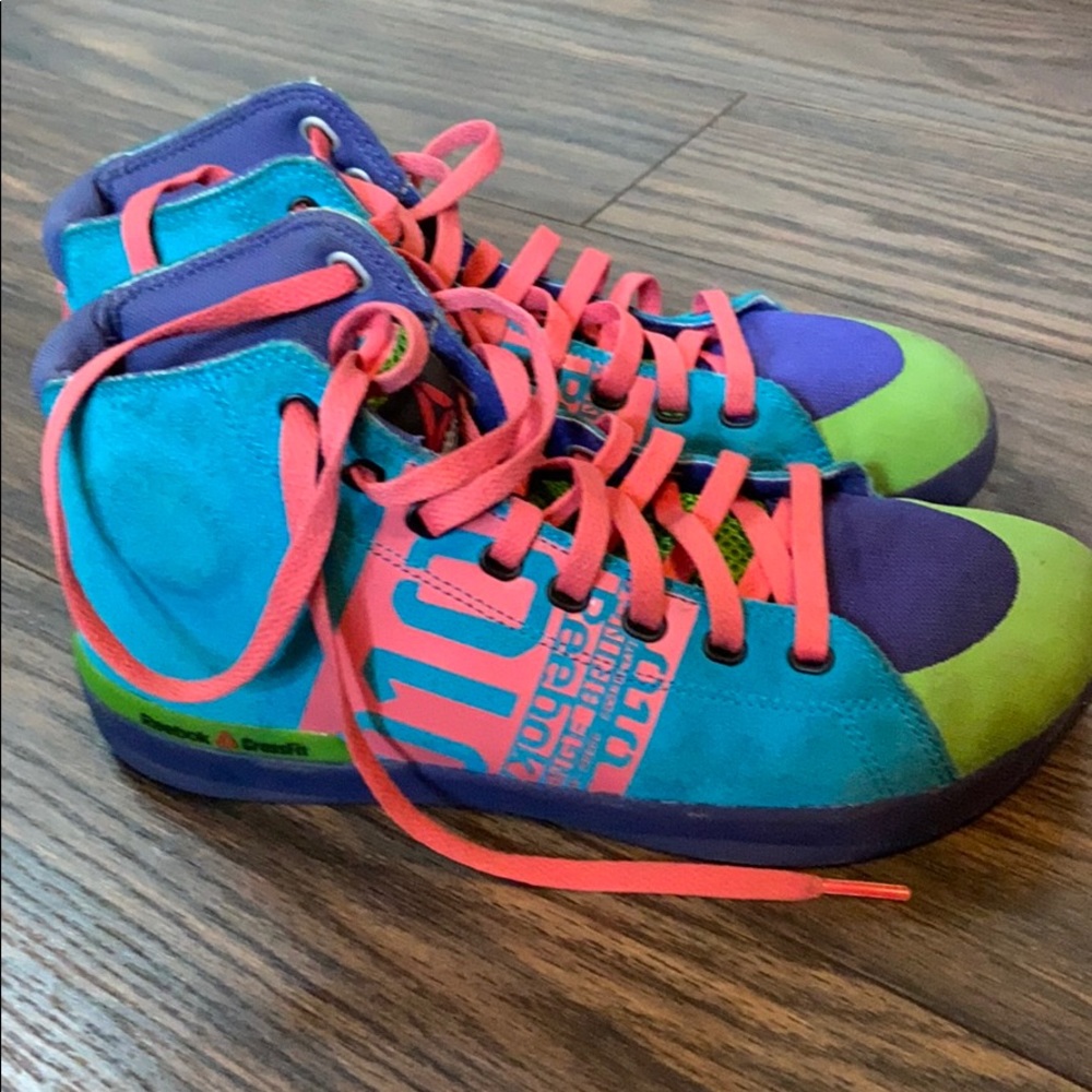Reebok CrossFit high tops.